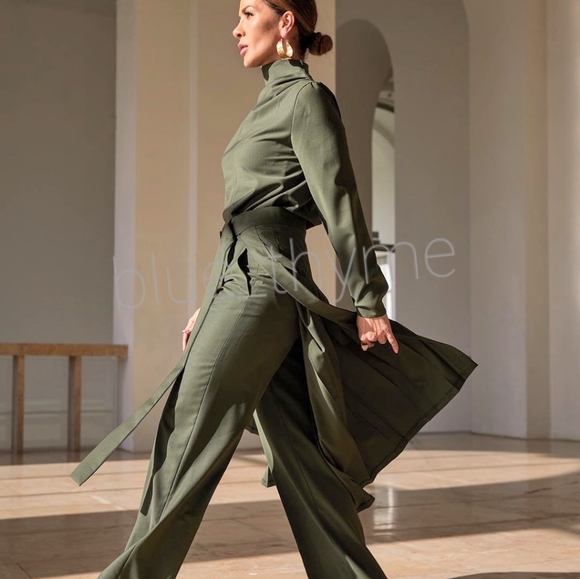 Zara WOMANS Top & Pant 2 Pc Set - Picture 2 of 6